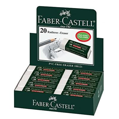 Gom Faber-Castell Wit (20 Stuks)