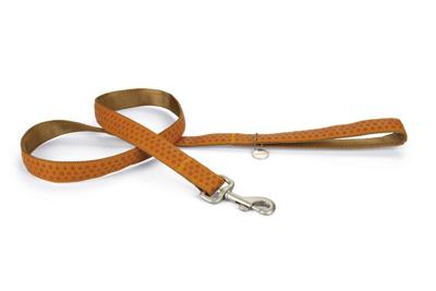 Beeztees Macleather hondenriem van leer, bruin, 120 x 2,5 cm