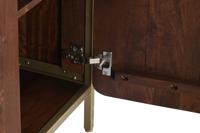 Dressoir DKD Home Decor Bruin Staal Mangohout 160 x 40 x 81 cm - thumbnail