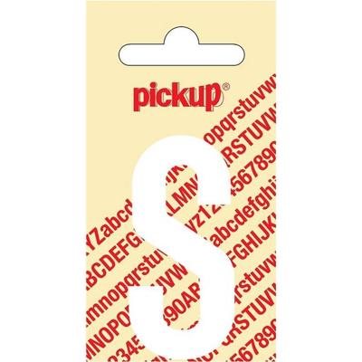 Plakletter Nobel Sticker witte letter S Pickup - Pickup