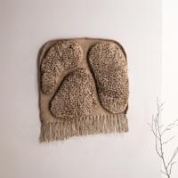 Nohr Wandkleed 'Chinenye' Wol, kleur Bruin - thumbnail