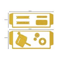 Vaessen Creative • snij- en embossingmallen postzakjes 13st. - thumbnail