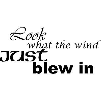 Look the wind - Muursticker Look the wind - Muursticker