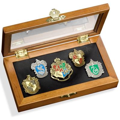 Noble Collection Harry Potter: Hogwarts House Crest Pin Set decoratie