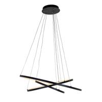 Richmond Hanglamp 'Amira' LED, Aluminium, kleur Zwart - thumbnail