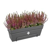 ELHO Bloembak voor op het balkon Loft Urban Allin1 - 50 cm - Antraciet grijs - thumbnail