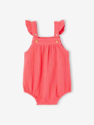 Babypakje voor pasgeboren meisjes van katoenen mousseline framboos