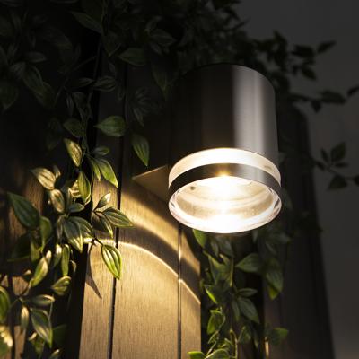 Solar Wandlamp LED Zilver
