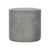 Woood Sara poef hoog rib Vergrijsd Groen - thumbnail