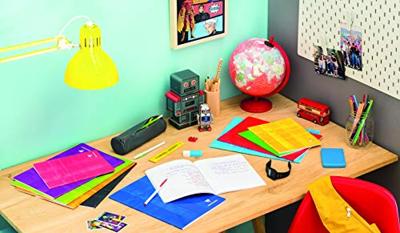 Clairefontaine 68252C Collegeblok Diverse kleuren DIN A4 Geruit met rand binnen/buiten Aantal paginas: 80 Clairefontaine 68252C Collegeblok Diverse kleuren DIN A4 Geruit met rand binnen/buiten Aantal paginas: 80