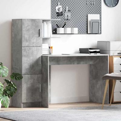 Bureau 2 pcs Beton Grijs