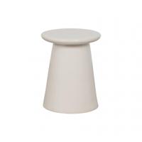 vtwonen Bijzettafel 'Button' Keramiek, kleur Wit - thumbnail