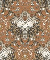 Dutch Wallcoverings Khalili - Tora Burnt Orange - Oranje - thumbnail