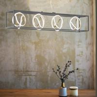 Fischer & Honsel Design hanglampGisi 110cm zwart met goud - 60606 - thumbnail