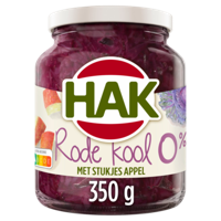 Hak Rode Kool 0% met Stukjes Appel 350 g bij Jumbo - thumbnail
