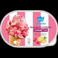 Hertog IJssalon Sorbetijs Framboos Citroen 825 ml bij Jumbo - thumbnail