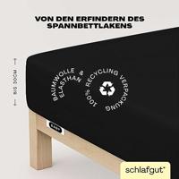 Schlafgut Schlafgut EASY Jersey Elasthan Hoeslaken M - 120x200 - 130x220 799 Off-Black - thumbnail
