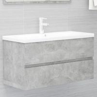 VidaXL 804759 wastafelkast 90x38,5x45 cm betongrijs - thumbnail