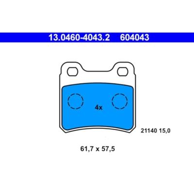 Remblokken set 13046040432