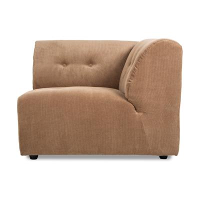 HKliving Vint Bank Element - Hoekstuk Links - Corduroy Rib - Bruin HKliving Vint Bank Element - Hoekstuk Links - Corduroy Rib - Bruin