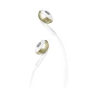 JBL T205 CGD in-ear hoofdtelefoon met kabel en microfoon, platte kabel, bediening met één knop, ergonomisch, zachte hoes, 3,5 mm, JBL Pure Bass Sound - thumbnail