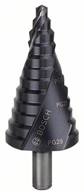 Bosch Accessories 2608588072 2608588072 HSS Getrapte boor Gezamenlijke lengte 93 mm TiAIN 3 vlakken schacht 1 stuk(s) Bosch Accessories 2608588072 2608588072 HSS Getrapte boor Gezamenlijke lengte 93 mm TiAIN 3 vlakken schacht 1 stuk(s)