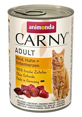 ANIMONDA Carny Adult Beef, chicken and duck hearts - nat kattenvoer - 400g