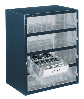 raaco 250/8-2 Magazijnkast voor kleine onderdelen (l x b x h) 255 x 357 x 435 mm Aantal vakken: 8 Variabele onderverdeling Inhoud 1 stuk(s) raaco 250/8-2 Magazijnkast voor kleine onderdelen (l x b x h) 255 x 357 x 435 mm Aantal vakken: 8 Variabele onderverdeling Inhoud 1 stuk(s)