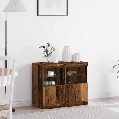 Dressoir Bruin 81 x 37 x 67 cm Bewerkt hout