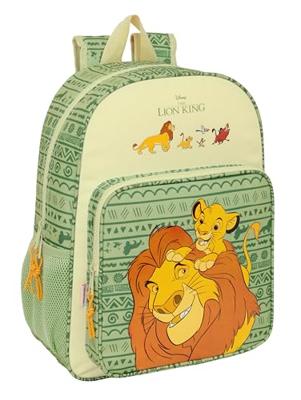 Schoolrugzak Mufasa Groen Beige 33 x 42 x 14 cm