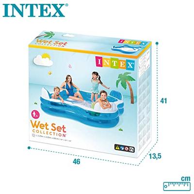 Intex opblaasbaar zwembad met opblaasstoeltjes