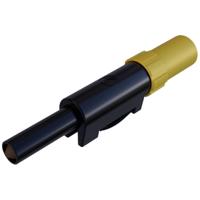 SKS Hirschmann SLS 10 B Laboratoriumstekker Stekker, recht Stift-Ø: 4 mm Geel 1 stuk(s) - thumbnail