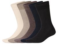 esmara 5 Paar sokken (crème/beige/bruin/navy/zwart, 39-42) - thumbnail