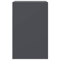 Nachtkastjes 2 st 34,5x39x62 cm staal antracietkleurig - thumbnail