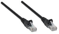 Intellinet 347440 RJ45 Netwerkkabel, patchkabel CAT 5e U/UTP 0.25 m Zwart 1 stuk(s) - thumbnail