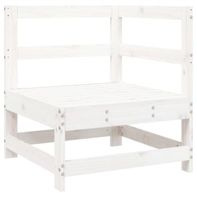 5-delige Loungeset massief grenenhout wit