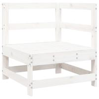 5-delige Loungeset massief grenenhout wit - thumbnail