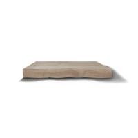 Wastafelblad Gliss Design Massief Hout Zonder Boomschors 60 cm Olie Wit - thumbnail