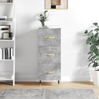 Dressoir 34,5x34x90 cm bewerkt hout betongrijs - thumbnail