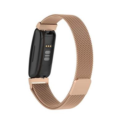 Fitbit Inspire 2 & Ace 3 Milanese bandje - Maat: Small - Champagne Goud Fitbit Inspire 2 & Ace 3 Milanese bandje - Maat: Small - Champagne Goud