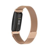 Fitbit Inspire 2 & Ace 3 Milanese bandje - Maat: Small - Champagne Goud - thumbnail