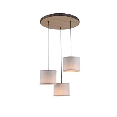 Just Light Landelijke plafondlampBark hout - 11236-79