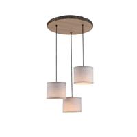 Just Light Landelijke plafondlampBark hout - 11236-79 - thumbnail