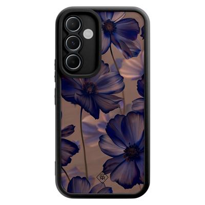 Samsung Galaxy A55 zwarte case - Twilight petals Samsung Galaxy A55 zwarte case - Twilight petals
