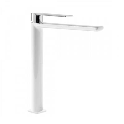 Wastafelmengkraan Tres Loft Colors 1-hendel Uitloop Recht 28.2 cm Rond Wit Chroom Tres