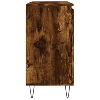 Dressoir 104x35x70 cm bewerkt hout gerookt eikenkleurig - thumbnail