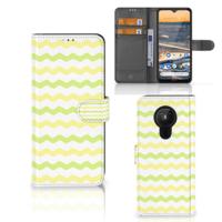 Nokia 5.3 | Telefoon Hoesje | Waves Yellow - thumbnail