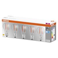 OSRAM HOMELIGHTING 4058075466517 LED-lamp Energielabel E (A - G) E27 Peer 7 W = 60 W Neutraalwit (Ø x l) 60 mm x 105 mm 5 stuk(s) - thumbnail