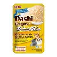 INABA CAT Dashi Delights Delicate Vlokken Kip met Kaas - kattensnack - 40g - thumbnail