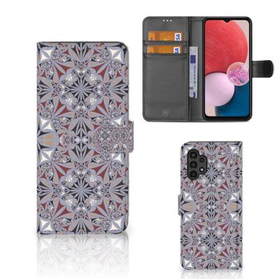 Samsung Galaxy A13 (4G) | Bookcase | Flower Tiles Samsung Galaxy A13 (4G) | Bookcase | Flower Tiles